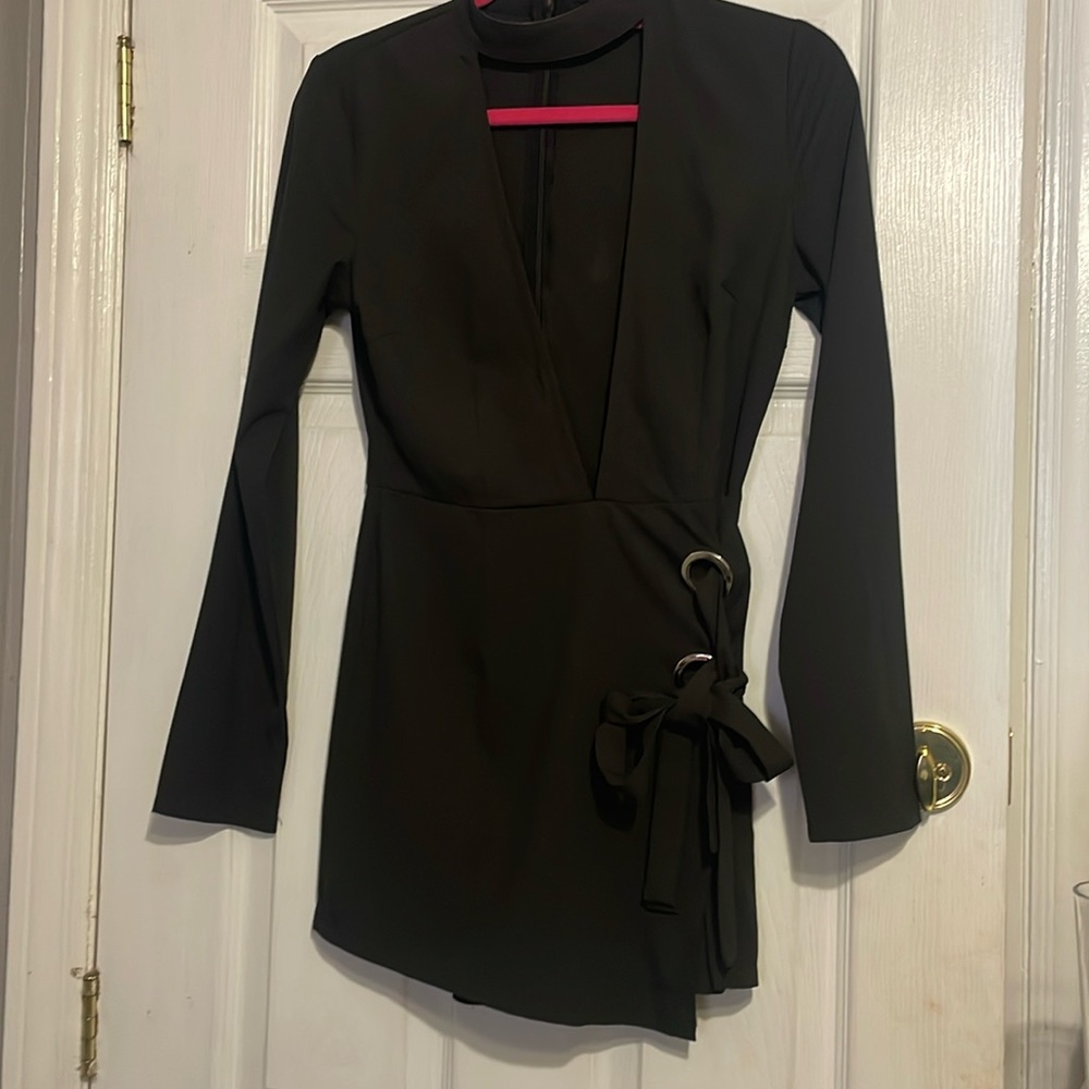 Misguided plunge neckline romper